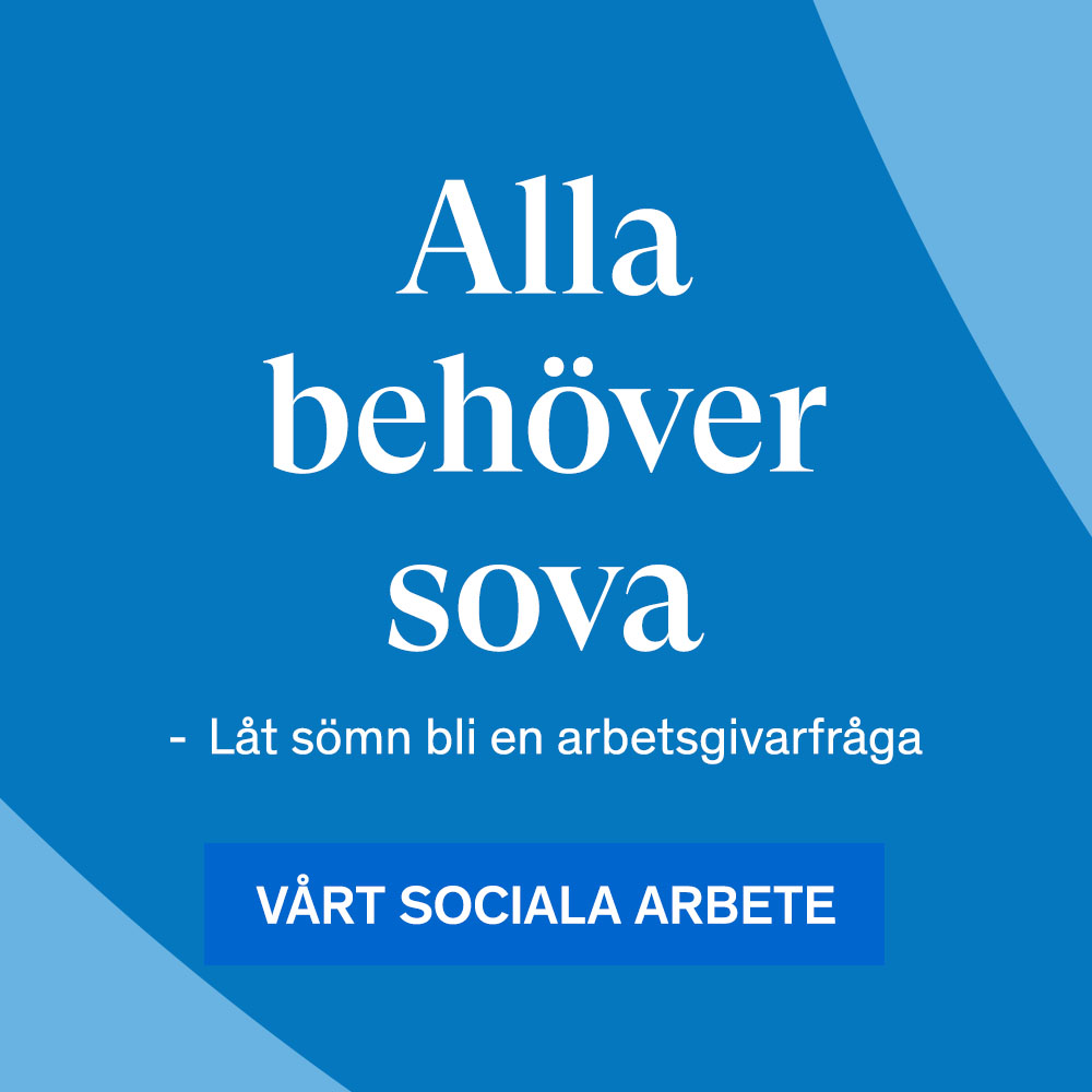 Alla behöver sova - låt sömn bli en arbetsgivarfråga